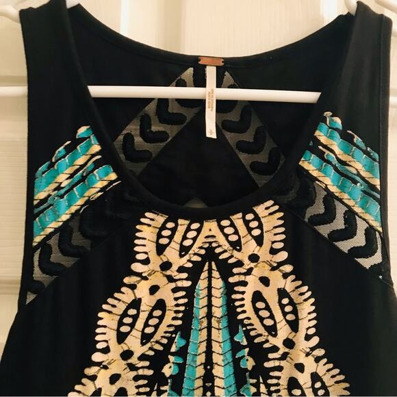 Free People Out Of Africa Black Bodycon Dress Size Small - Picture 8 of 13
